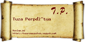 Tuza Perpétua névjegykártya